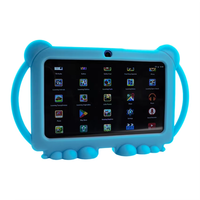 Tablette Android 7 pouces pour enfants, contrôlée par les parents, 1 Go + 8 Go, tablette éducative WiFi avec étui, neuve