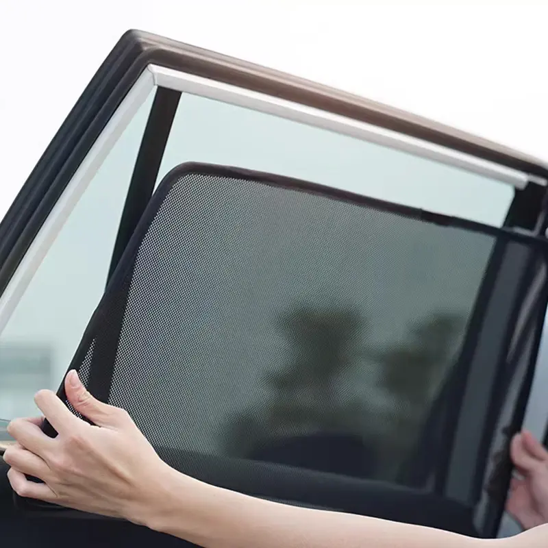 Pára-sol de vidro para carro, pára-sol de malha de sucção magnética anti-UV, adequado para Tesla Model Series, geométrico personalizado de fábrica