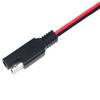 Câble de charge rapide 12V robuste 12AWG avec pince crocodile vers SAE pour moto, camping-car, panneau solaire