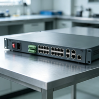 Servidor Serial Industrial en Rack 1U, Diseño de Interfaz Serial Multicanal, RS232 RS485 a Ethernet TCP/IP Profesional