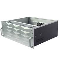Boîtier de serveur informatique ATX en aluminium, châssis 4U, profondeur courte de 400 mm, sept emplacements complets de haute qualité