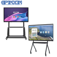 Pizarra Interactiva de Pantalla Plana con Sistema Dual para Enseñanza, Pizarra Interactiva de 75 Pulgadas, Pantalla Digital Multitáctil 4K