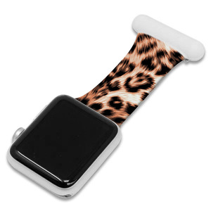 New Design Leopard Printing <strong>Fob</strong> Sport Strap <strong>Fob</strong> Brooch for Apple <strong>Watch</strong> Series 10 9 8 7 5 4 3 2 1 6 Band Nurse Silicone <strong>Fobs</strong> Pin - Product Image 3