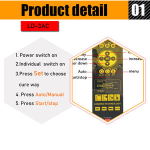 Lampes de séchage de peinture infrarouge à ondes courtes Hornet LD-3AC approuvées CE, équipement d'entretien automobile avec capteur de température et de distance - Product Image 3