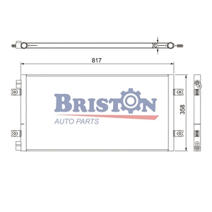 Ensemble de condenseur de climatisation pour camion lourd <span class=keywords><strong>Autocar</strong></span> ACX64 2022 - Remplacement direct A6120025001 - Product Image 1