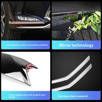 Accessoires extérieurs pour 16-22 Lexus RX300 garniture de carrosserie pare-chocs avant bande anti-collision accessoire décoratif