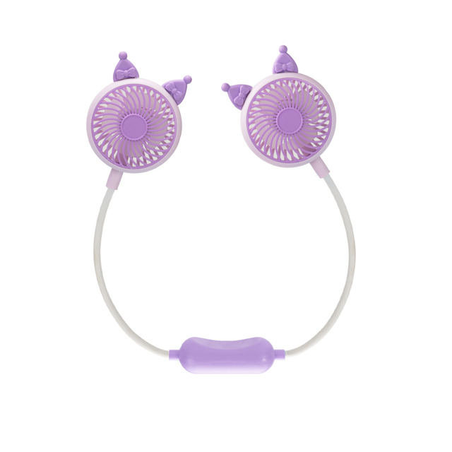 Summer New Cartoon Animal Pocket Halter Fan Electric Mini Plastic Fan for Car Outdoor RV Hotel Garage Use English Operating