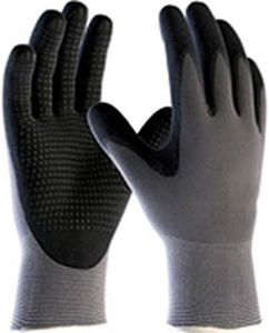 Gant de sécurité en nylon élasthanne sans couture avec prise en micromousse enduite de nitrile sur les doigts de la paume Compatible avec l'écran tactile - Product Image 2