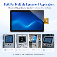 Modul Layar Sentuh Kapasitif 21,5 Inci Full HD LCD Layar Sentuh LVDS Air Bonding AG EETI Glove Wet Touch Layar Industri