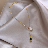 Pendentif en Perles de Jade Vert, Collier à la Mode, 2022