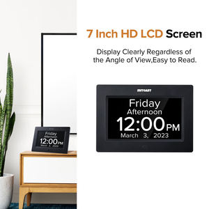 Lịch Kỹ thuật số ngày đồng hồ khung ảnh-Tự động Dimmable hiển thị tùy chọn báo động 7 inch đồng hồ kỹ thuật số - Product Image 4