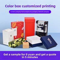 Cajas de Embalaje Reutilizables Personalizadas para Comestibles, Cajas de Cartón Corrugado con Tapa y Base Impresas a Color en Pequeños Lotes, Shenzhen