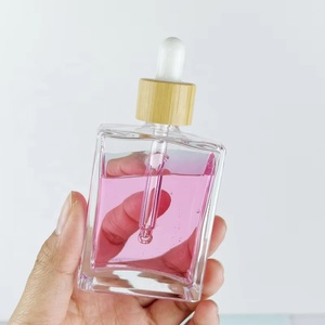 ขวดเซรั่มสำหรับผมและเครา น้ำมันหอมระเหย ขวดแก้วแบบหยดพร้อมหลอดหยด 30 มล. 50 มล. ทรงกระบอกไหล่แบน สำหรับบรรจุภัณฑ์ผลิตภัณฑ์ดูแลผิว - Product Image 2