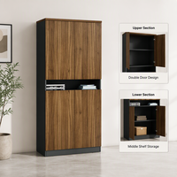 Étagère à livres en bois moderne pour la maison, le bureau, la chambre, l'école et l'atelier - Extensible, utilisation commerciale, rangement de dossiers