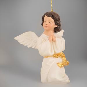 Estatua Religiosa Católica de Ángel Cristiano de Resina Esculpida Artística de 9 cm de Alto para Decoración Navideña de Casas de Pueblo - Product Image 3