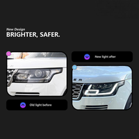 Pour Land Rover Range Rover Vogue L405 2013-2017, ensemble de phares LED modifiés, nouveau projecteur matriciel LED, DRL, phare avant