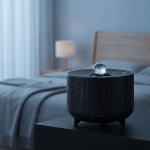 Humidificateur électrique ultrasonique, diffuseur d'aromathérapie à flamme, arrêt automatique en cas de manque d'eau, télécommande - Product Image 1