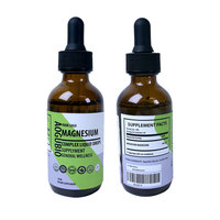 OEM ODM Gouttes liquides de complexe de glycinate de magnésium sans sucre, saveur naturelle de baies, pour la relaxation et le calme