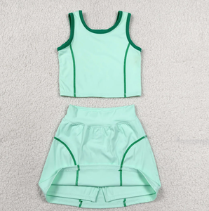 Conjuntos de Ropa Deportiva para Bebés Niñas, Chaleco sin Mangas, Falda Corta, Yoga, Actividad Física - Product Image 2