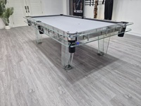 Usine directe haut de gamme personnalisé Standard Commercial cristal verre noir huit cas Villa Bluestone Table de billard maison