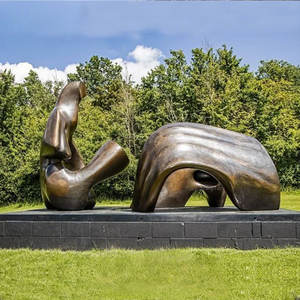 <span class=keywords><strong>Sculpture</strong></span> d'art en bronze de grande taille, <span class=keywords><strong>sculpture</strong></span> abstraite de grande taille, <span class=keywords><strong>sculpture</strong></span> vertébrale d'<span class=keywords><strong>Henry</strong></span> <span class=keywords><strong>Moore</strong></span>, décoration de parc extérieur en métal - Product Image 3