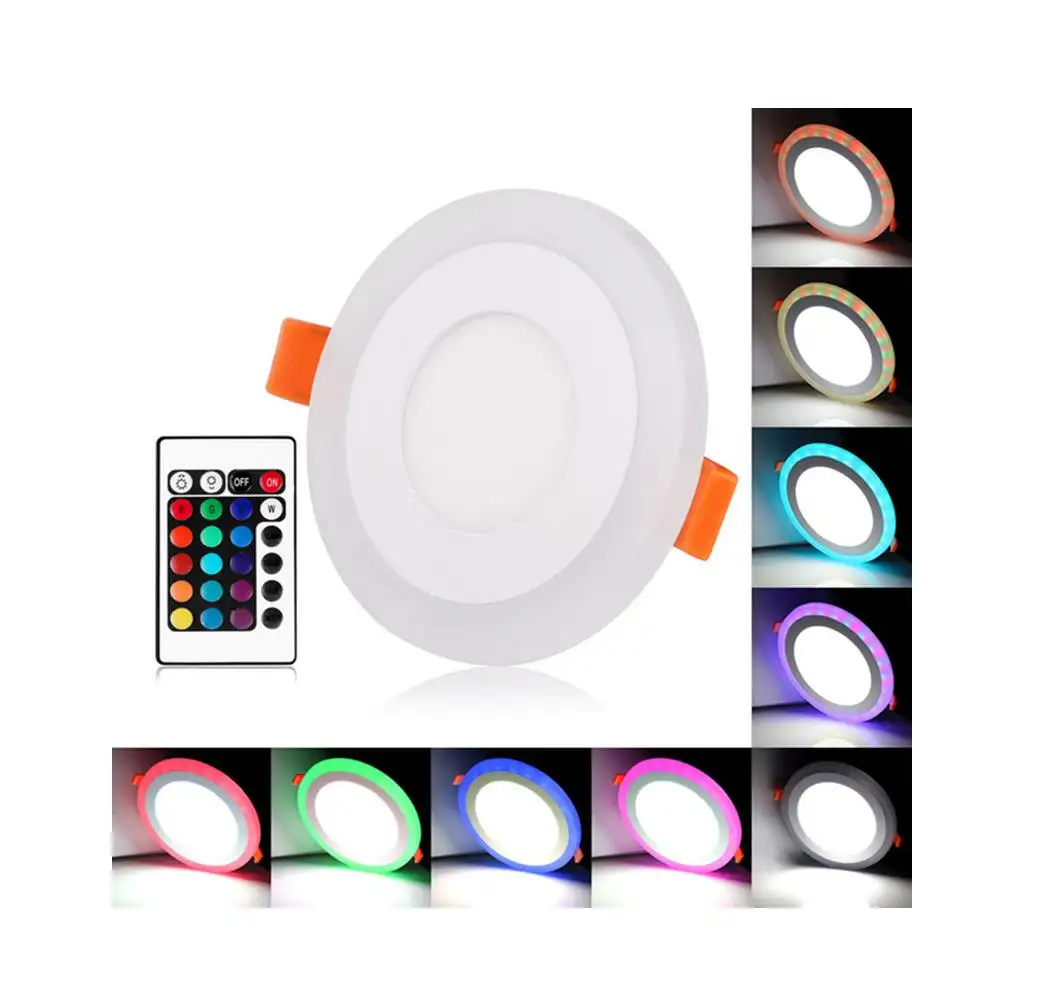 Super Bright Aluminum Red Green Blue Colors RGB Round Ceiling Surface Mounted LED Surface Downlight