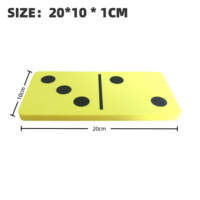 Jeu de dominos géants en mousse EVA pour enfants, jouet éducatif en carton souple pour l'apprentissage des mathématiques, vente en gros