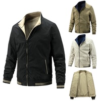Veste coupe-vent réversible pour homme, Logo personnalisé, mode décontractée, légère, Bomber personnalisé, grande taille