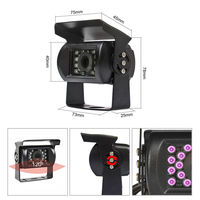 Nouvelle caméra de recul populaire pour camion, grand angle, 720P 1080P 2MP, IP67, caméra extérieure, caméra IR, caméra d'angle mort
