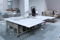 Machine à coudre industrielle CNC à plat programmable HUAMEI avec rotation à 360 degrés et moteur de levage pour sellerie automobile