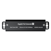 Repetidor PoE Gigabit de 500m, 802.3bt 90W, 1 Entrada y 1 Salida, Conexión en Cadena Multinivel