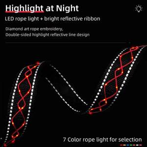 Groothandel Mode Hond & Kat Training Loden Riem Set Sterk Heavy Duty Touw Met Oplaadbare Lichte <span class=keywords><strong>Cartoon</strong></span> Stijl Hondenhalsband - Product Image 5