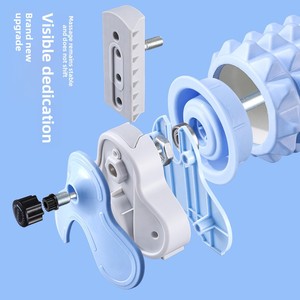 Rouleau de massage en mousse innovant 2026 avec support réglable à 3 niveaux, mains libres, pour massage des tissus profonds du dos et des jambes, en EVA renforcé d'acier - Product Image 4
