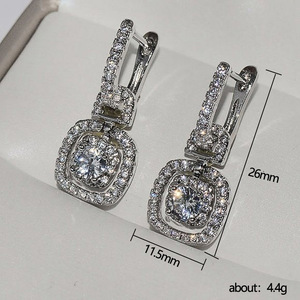 Orecchini Pendenti Scintillanti per Donne, Eleganti Gioielli da Orecchio alla Moda - Product Image 4