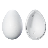 Oeuf en polystyrène pour l'artisanat de Pâques Oeuf en deux parties remplissable pour petits cadeaux et bonbons Hauteur de l'oeuf de Pâques creux