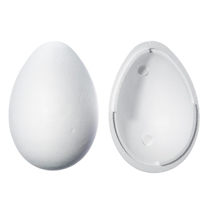 ไข่โพลีสไตรีนขนาดใหญ่สำหรับงานฝีมืออีสเตอร์สามารถเติมได้ไข่สองส่วนสำหรับของขวัญเล็กๆและขนมหวานกลวงความสูงของไข่อีสเตอร์ - Product Image 1