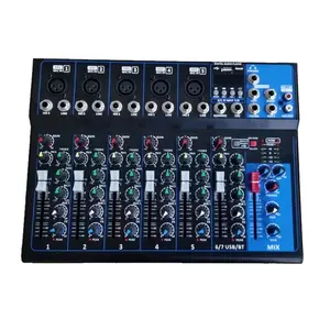 F4 with LCD display Professional 4-way Sound Audio Mixer With Usb Bt Sound Mixer