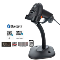 KEFAR – Scanner de Codes à barres filaire sans fil 1D/2D, lecteur de Codes QR PDF417, lecteur de Codes à barres portable, Support pour magasin logistique supermarché