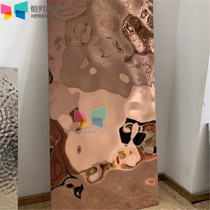 3Mm <span class=keywords><strong>SS</strong></span> Thép Tấm Giá Cho Tường <span class=keywords><strong>SS</strong></span> 316 Gương Champaign Vàng Màu Thép Không Gỉ Tấm Mét Vuông Nước Gợn Tấm - Product Image 3