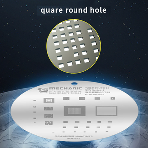 Cơ khí trồng tin mẫu vuông lỗ tròn UFO lưới <span class=keywords><strong>BGA</strong></span> reballing <span class=keywords><strong>Stencil</strong></span> cho công cụ sửa chữa CPU - Product Image 4