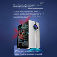 Offres Spéciales boîtier d'ordinateur de jeu de Style M-ATX/ITX tour moyenne en aluminium avec rvb USB3.0 nouveau châssis et tours à cadre 3D
