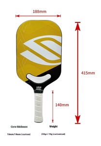 T700 완벽한 배드민턴 라켓 세트 벌집 코어 핫 프레스 탄소 섬유 가장자리없는 훈련을위한 Jiya - Product Image 4