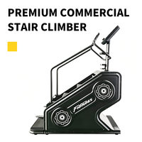 Machine de marche sur escalier commerciale avec capteur infrarouge, chargement sans fil, ventilateur multi-vitesses, poignée, touches de raccourci, 0-15 niveaux pour salle de sport