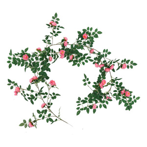 Planta Artificial de Camelia Rosa Simulada, Plástico, Decoración para Interiores, Bodas y Hogar - Product Image 5