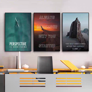Tableau mural avec citations inspirantes pour le bureau, la salle de sport, décoration murale inspirante, peinture en porcelaine cristalline pour l'inspiration et le <span class=keywords><strong>succès</strong></span> - Product Image 5