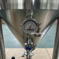 Fermenteur sous pression Guten Fermenteur conique en acier inoxydable 55L avec serpentin de refroidissement Bière Fermentador Home Brew Cuve de fermentation
