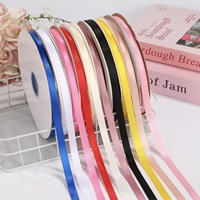 Ruban de satin 1 cm 3/8'' simple face en gros pour cadeaux, artisanat, nœuds pour cheveux, boîtes à gâteaux, décorations florales, mariages et fêtes