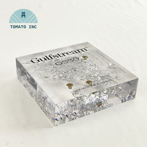 Bloque de Exhibición Acrílico, Bloque de Exhibición Transparente de Vidrio Orgánico, Bloque de Exhibición de Placa Gruesa Personalizado - Product Image 2