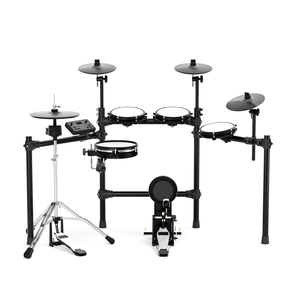 KINGMUSICO PDM-200E Batteria Elettronica Mesh con Doppio Trigger, Set di Percussioni Digitali con Pedale Indipendente per Principianti e Pratica sul Palco - Product Image 1