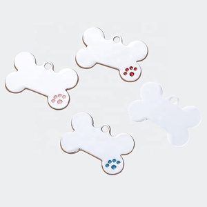 <span class=keywords><strong>Collar</strong></span> colgante antipérdida para mascotas, colgante con grabado de Metal, etiqueta de nombre de identificación de Mascota, gato, perro, nombre DIY, número de teléfono, placa de identificación, venta al por mayor - Product Image 1